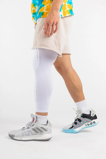 Nike Men's Jordan Padded Knee Sleeve - White –